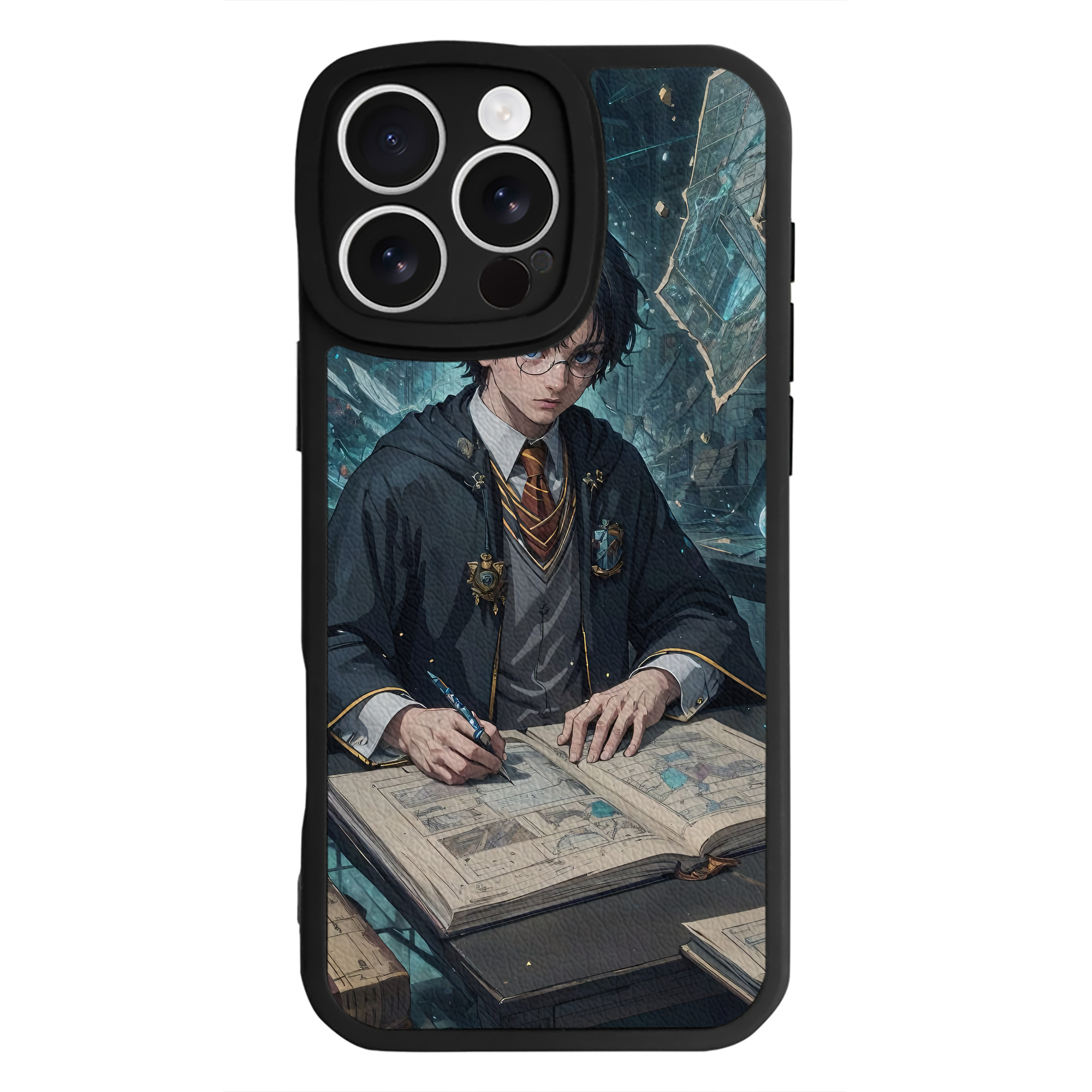 （画像用） Harry Potter ハリー・ポッターシリーズ 【iPhone 16シリーズ対応】シリコンスマホケース（レザー調） 材質：シリコン